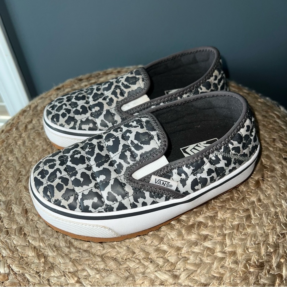 Vans Little Kids Snow Leopard Slippers